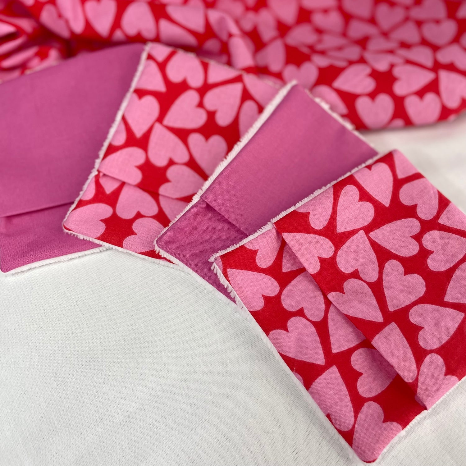 Lingettes démaquillantes réutilisables - Octobre rose