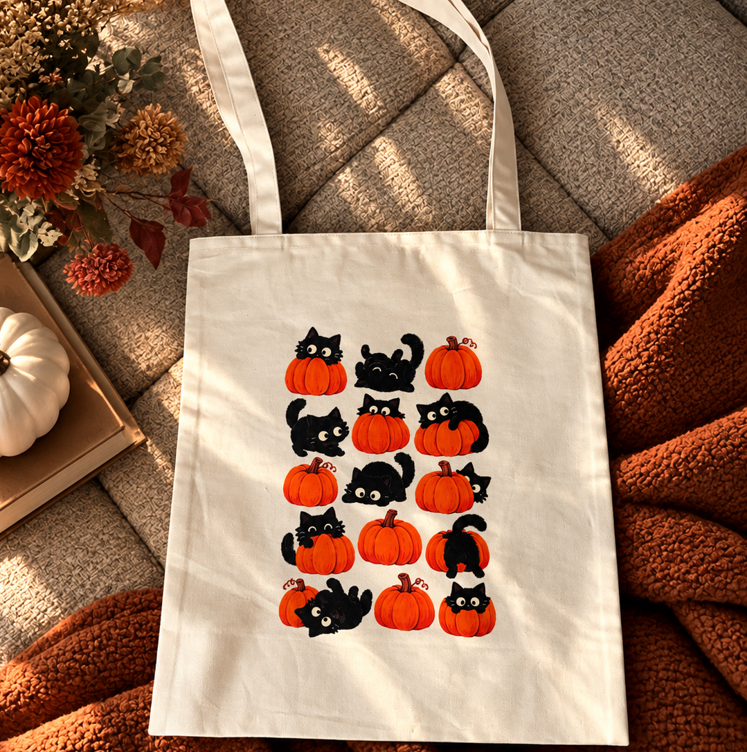 Tote Bag - Pumpkin Cat