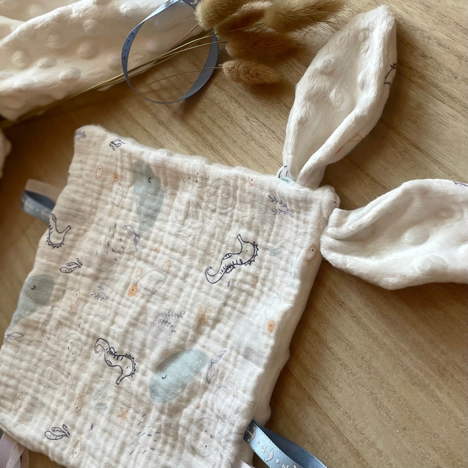 Doudou étiquettes - Marin Pastel