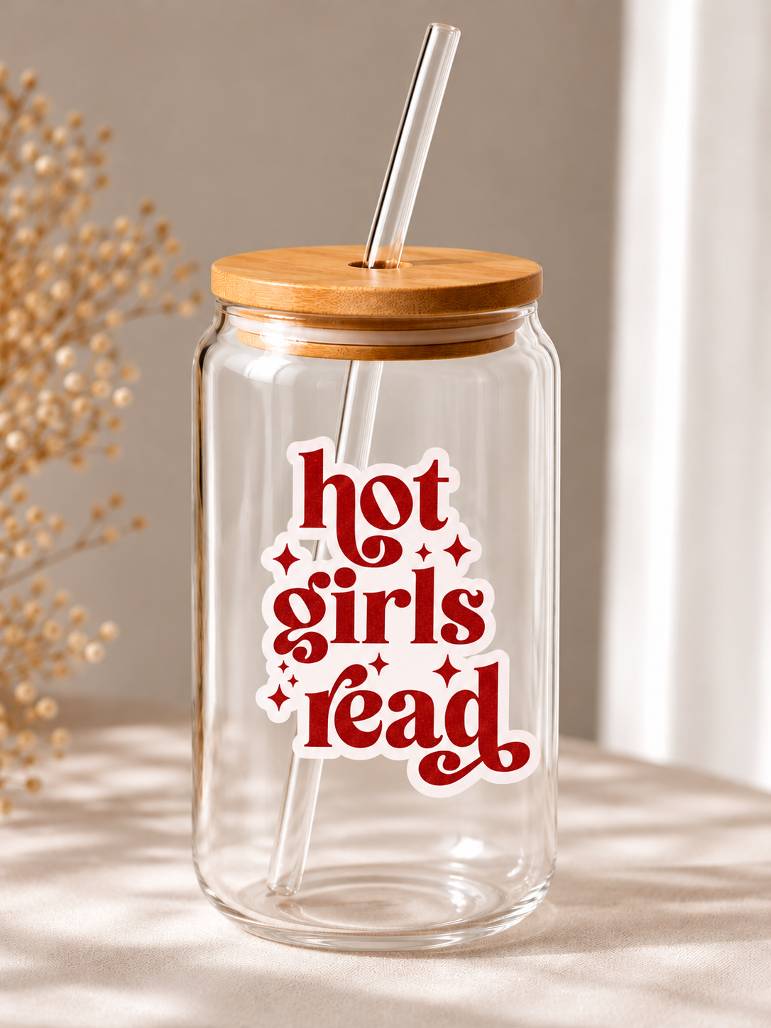Verre paille - Hot Girls Read