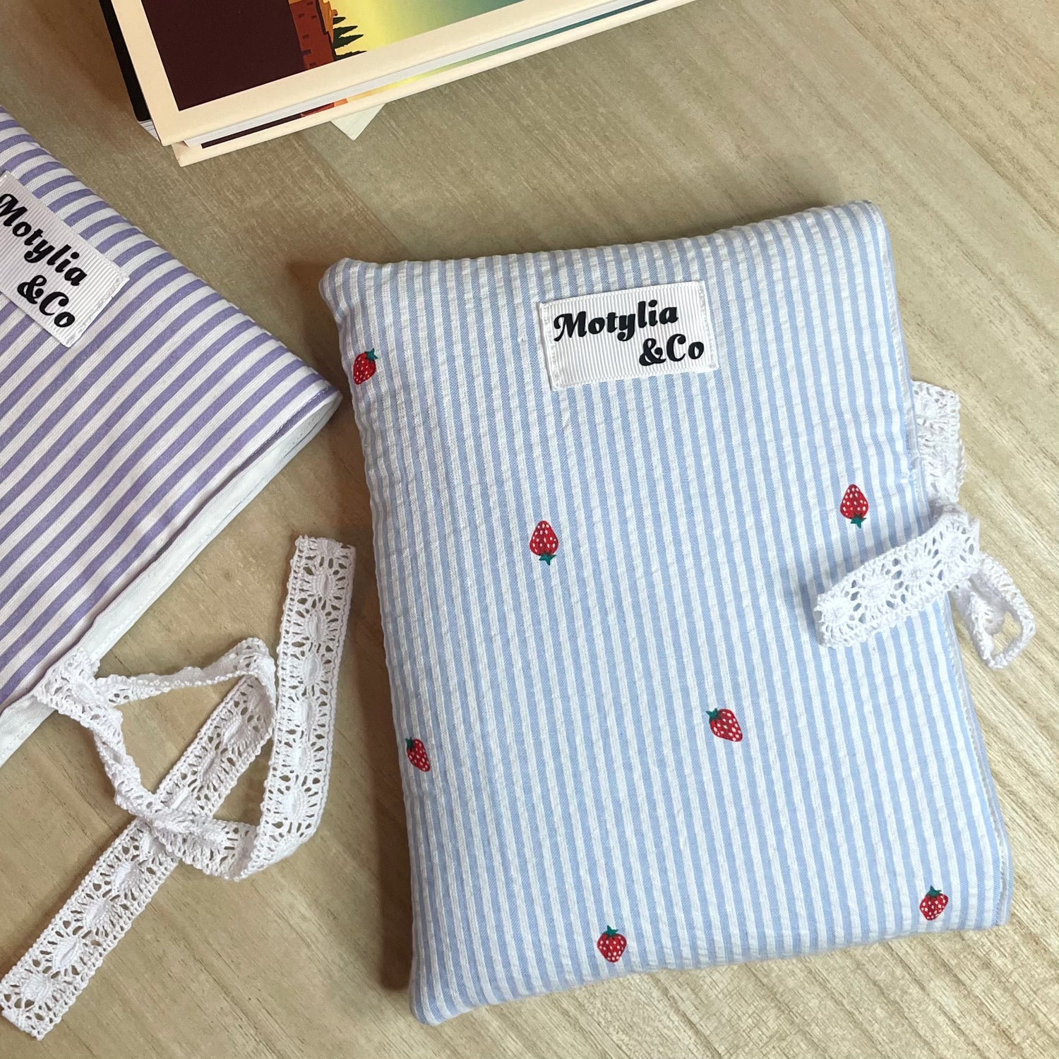 Pochette à livre - Fraise