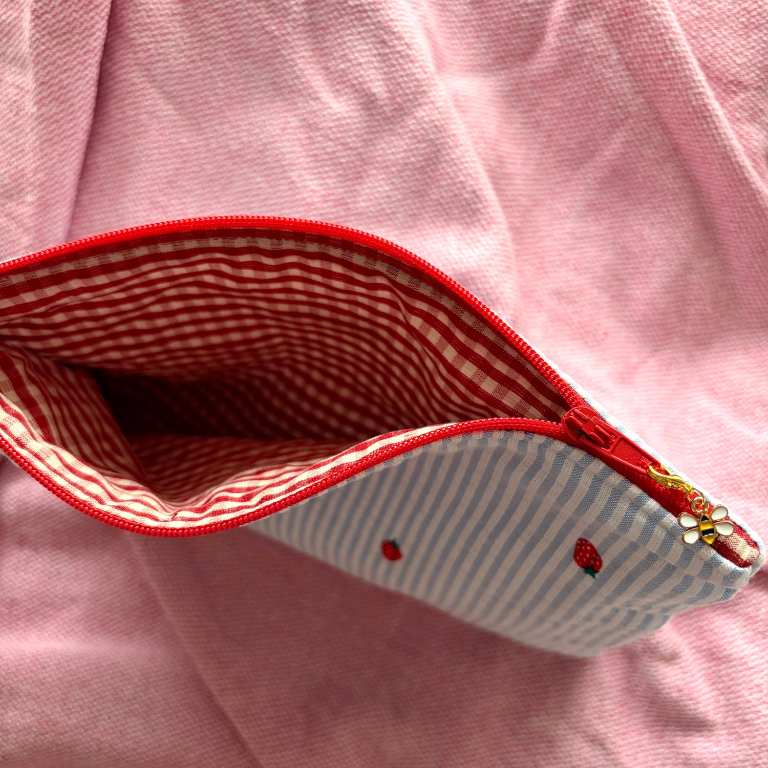 Pochette - Vichy fraise 🍓