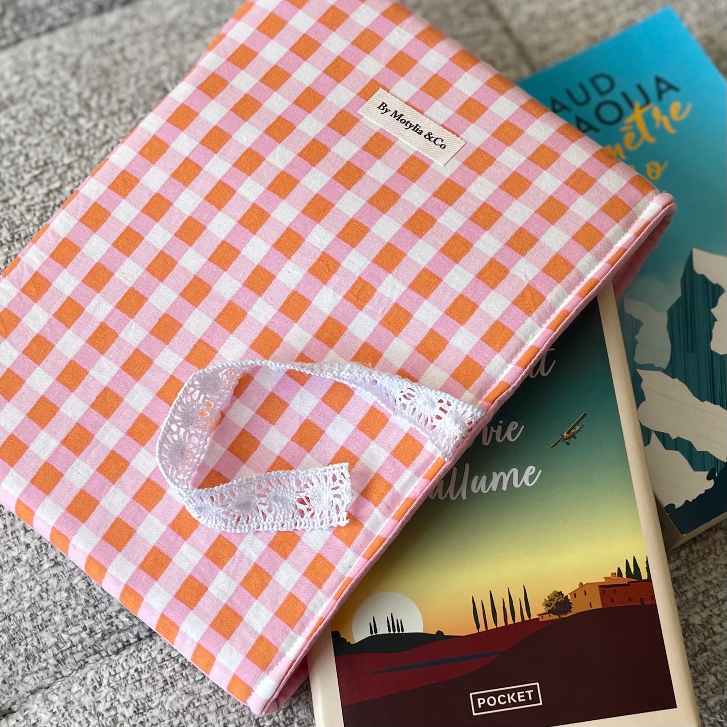 Pochette à livre - Retro Peach 🍑