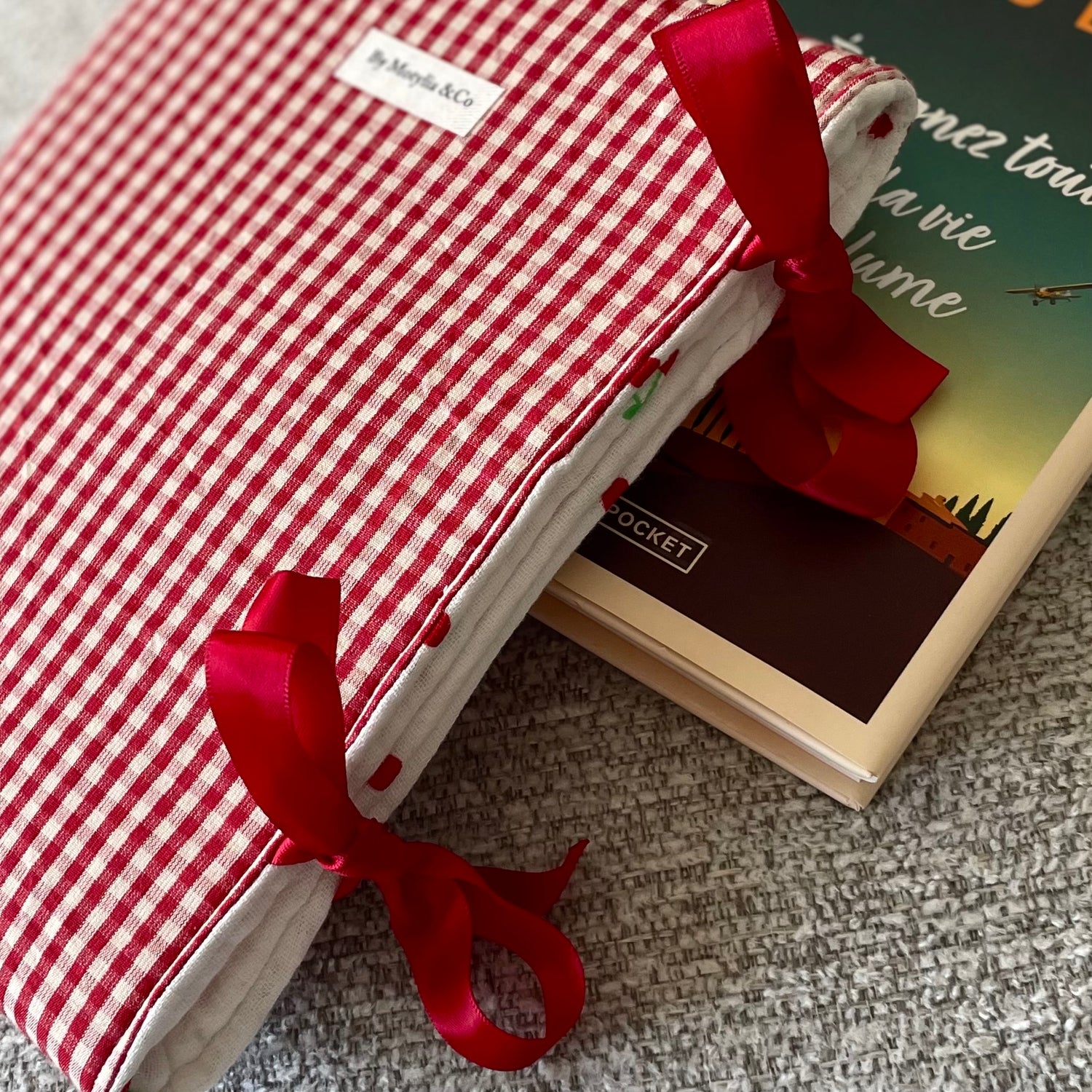 Pochette à livre - Vichy Cherry 🍒