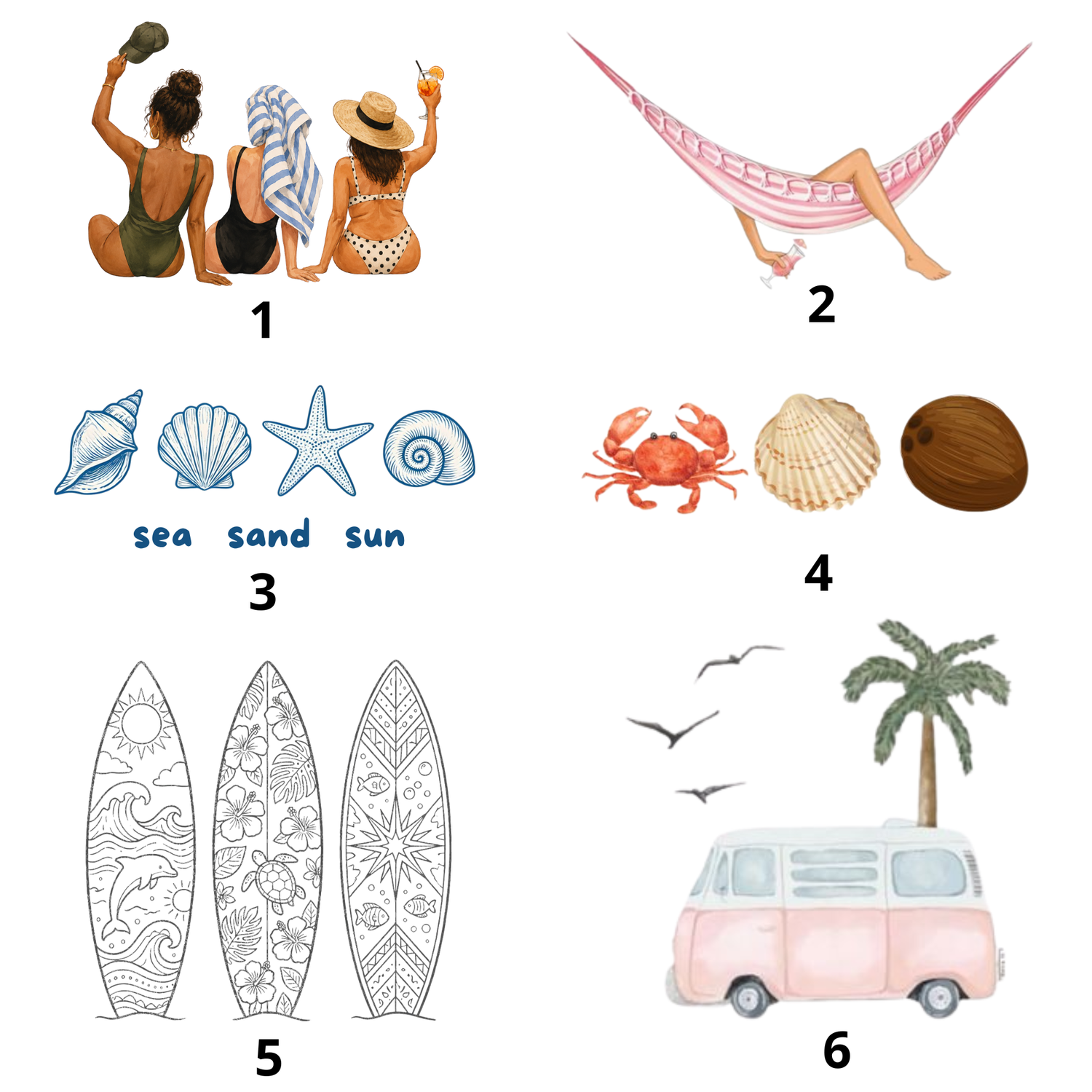 Pochettes personnalisées - Summer edition