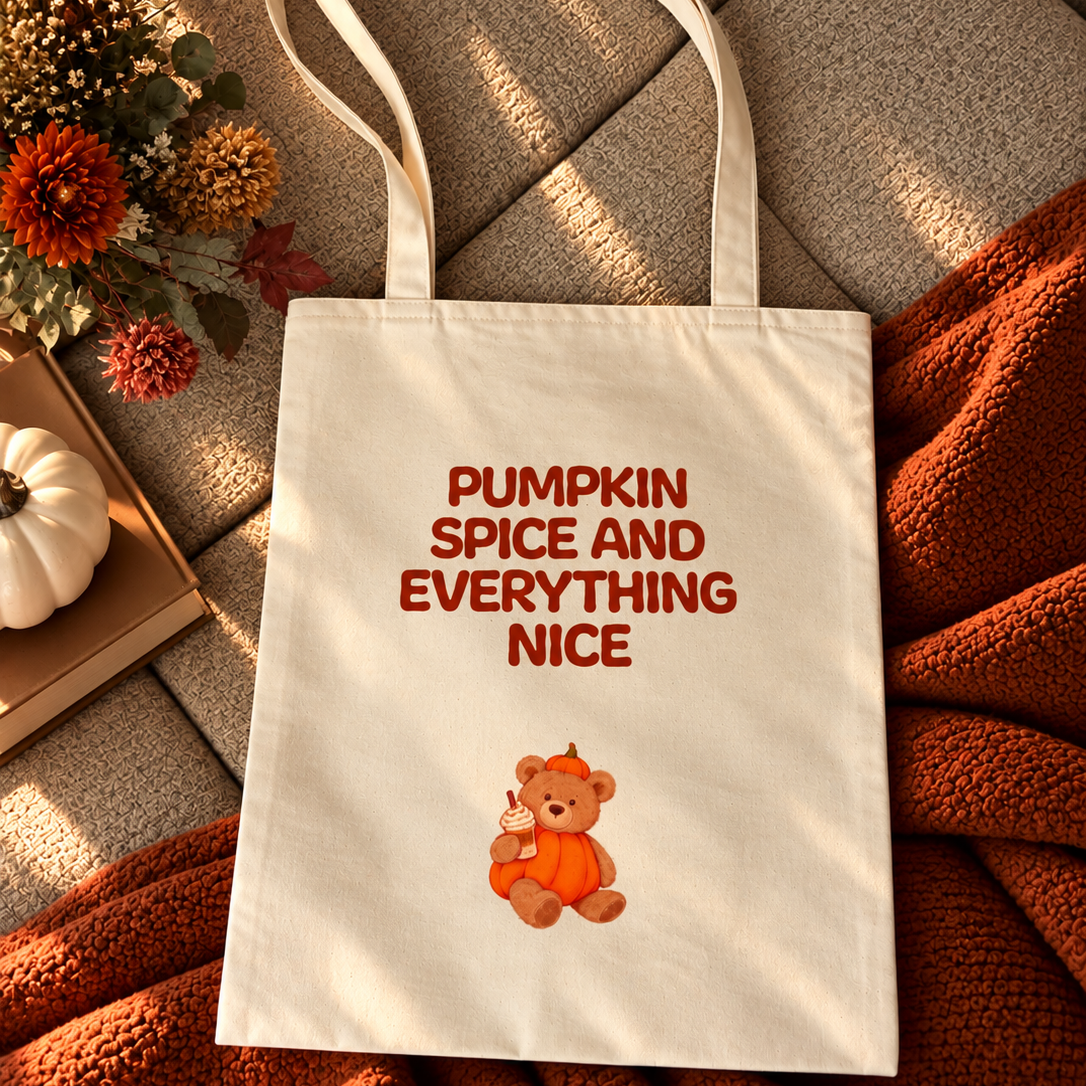 Tote Bag - Pumpkin Bear