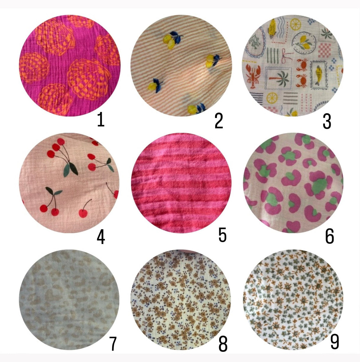Bandana Charms en gaze de coton